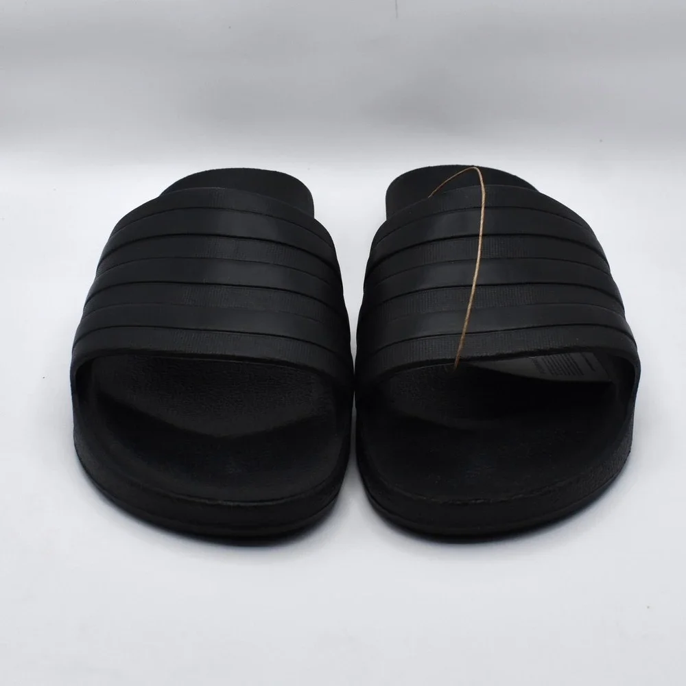 adidas Adilette Aqua Slides Sandals Slip On Men's 13 Women's 14 Black NWT F35550